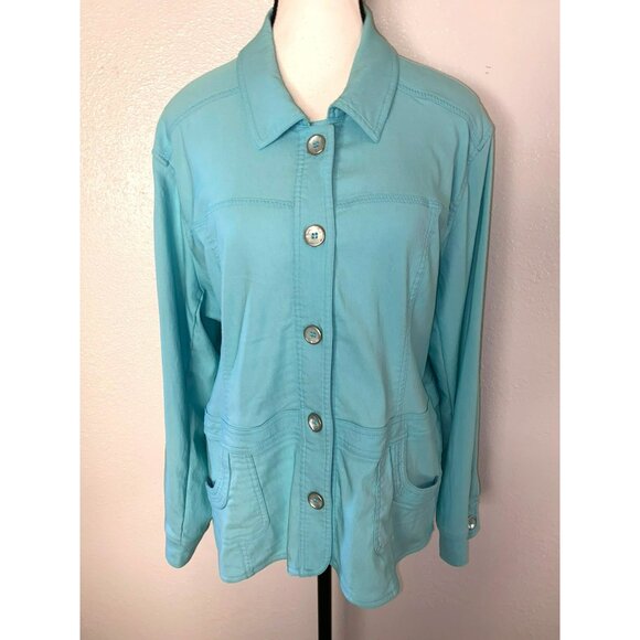 Lulu B Long Sleeve Button-Up Shirt Jacket Size S - Picture 1 of 9